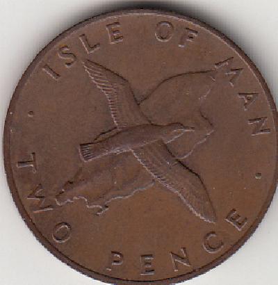 Beschrijving: 2 Pence BIRD